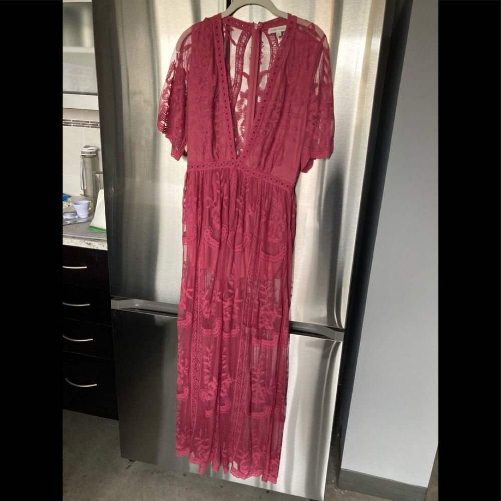 Never been worn, pink maxi dress